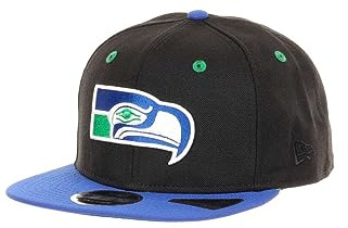 New Era Seattle Seahawks NFL 9Fifty of Black Blue Snapback Cap - One-Size