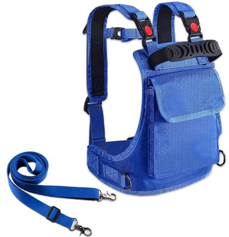 BNGXR Ski- und Snowboardgurt für Kinder, Skigurt-Trainer Verstellbarem Sitzgurt und Einfachem Liftgriff, Skigurt mit Rucksack Skitrainer Pferdele, Kinder-Skigeschirr perfekt für Anfänger