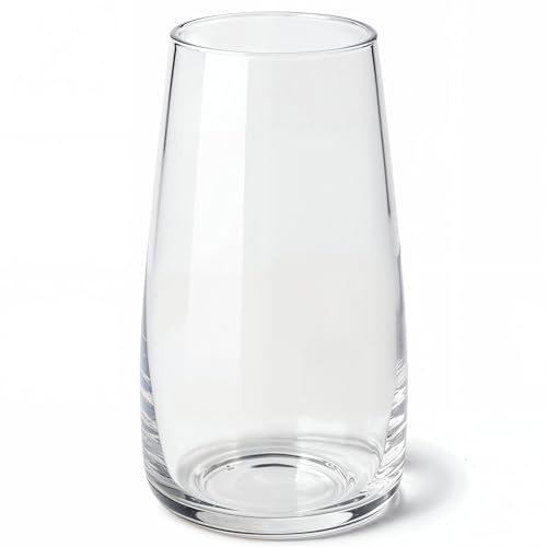 Vases Vase Flowers Glass Ledoir 30cm 11.8 Inch Tall Big Modern Essentials 2L Clear Modern Living Room Round Flower Pampas Large Decor Simplistic Gifting