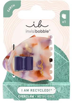 invisibobble EVERCLAW Mini Recycled Kleine Haarklammer I Umweltfreundliche, metallfreie Haarspange I Haarspange Klein Sicherer Halt & haarschonend