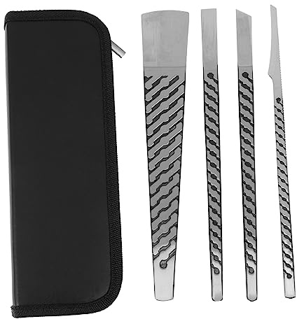 MERRYHAPY Strumenti per Pedicure 5 Pezzi Set Rimozione Calli e Pelle Morta Piedi in Acciaio Resistente per Cura Professionale e Domestica