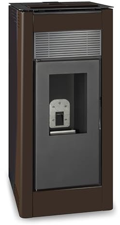 TJ - Hidro Estufa de Pellets Modelo Velika 27 kW (MARRON)