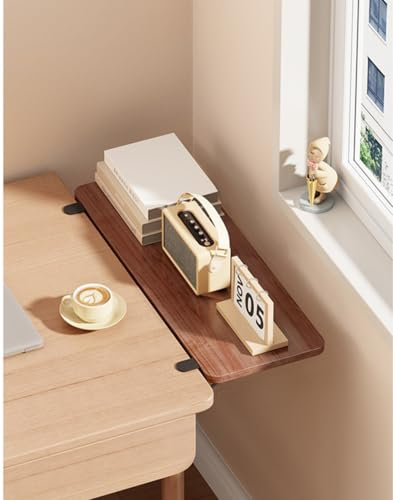 Lavagna espandibile: Estensione da tavolo multifunzione per scrivanie e librerie, marrone (50 x 20 x 1,2 cm)