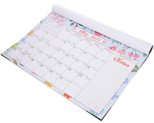 JEWEDECO Monatlicher Wandkalender Praktischer Urlaubsplaner Für Büro Und Zuhause Stabiler Kalender Mit Klarem Druck Und Kreativen Aufhängungslöchern Zur Terminverzeichnung Und