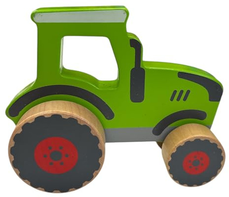 Greifling Traktor – Holzspielzeug für Kleinkinder ab 12 Monaten