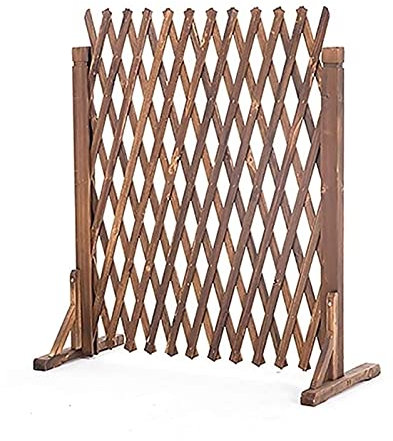 Freistehender Gartenzaun aus Holz mit verlängertem Tor, robustes und faltbares Design für leichten Pflanzenschutz.