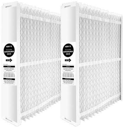 EXPXXFIL0020 20x25 MERV-13 Filter Replacement Compatible with Bryant/Carrier EZ-FLEX EXPXXFIL0020 Heating and Cooling System, Expandable Filter Media 20x25, 2 Pack
