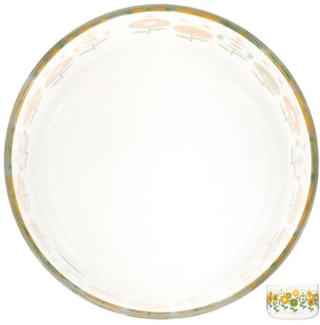 Zerodeko Cuenco de Vidrio para Ensalada y Postres, Tazón Multifuncional Resistente al Calor, Apto para Hogar, Restaurante y Hotel, Fácil de Limpiar y Apilable para Almacenamiento