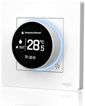 Thermostat Intelligent à Bouton ZT3L Contrôleur de Température pour Chauffage Eau Gaz Électrique Programmable