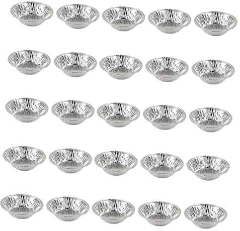 VERDANVERSE 100 pezzi Stampini Crostatine in Alluminio Monoporzione Resistenti e Antiaderenti per Dolci da Forno Torte e da Te Adatti Forno e Utensile da