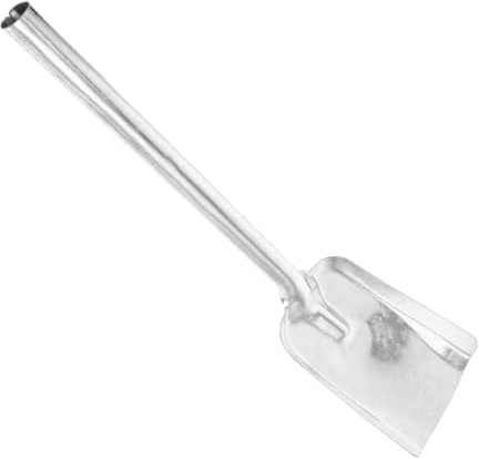 SEWOART Pelle à Charbon En Fonte Épaisse Grosse Taille Avec Longue Poignée En Frêne Fonction Polyvalente Pour Cheminée Barbecue Entretien Poêles à Bois Nettoyage Cendres Poussières