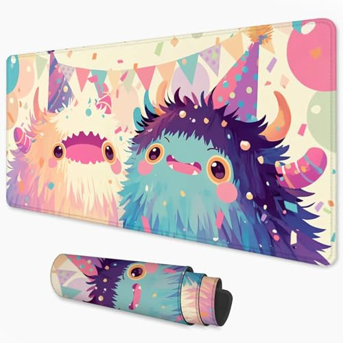 Alfombrilla Ratón Historietas Mouse Pad 1200x600 mm, Grande Alfombrilla Gaming Lindo con Superficie Especial Que Mejora Velocidad y precisión, Mousepad Impermeable para Gamers, PC y Portátil 3Y-568