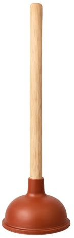 DID 50cm Heavy-Duty Wooden Handle Plunger – Durable Rubber Suction Cup for Powerful Drain Unclogging