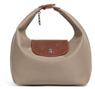 Convertible Mini Purse for Women | Nylon Top Handle Crossbody Bag, Khaki