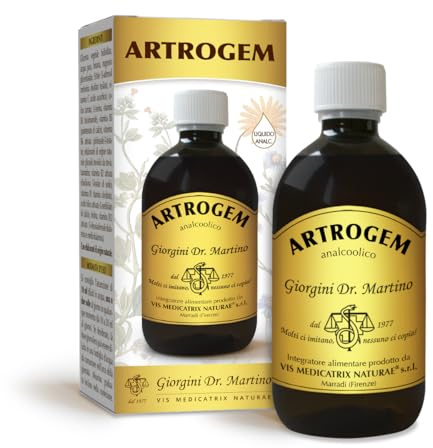 ARTROGEM liquido analcoolico – 500 ml (Integratore a base di gemmoderivati di pino, ribes nero, vite e altri, arricchito con vitamine e minerali)
