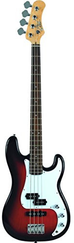 EKO GUITARS VPJ-280 Sunburst, basse électrique 4 cordes, série Tribute Starter, corps en peuplier, manche en érable, clavier 21 touches en résine Eko WPC, couleur Sunburst