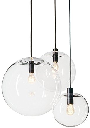 MZStech Sphärische Klassische Glas Pendelleuchte Kreative Einzigen Licht Glas Lampe, Kronleuchter Licht LED Hängelampe (30CM)