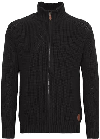 !Solid SDXenos Herren Zip-Jacke Pullover Zipper, L, Black (9000)