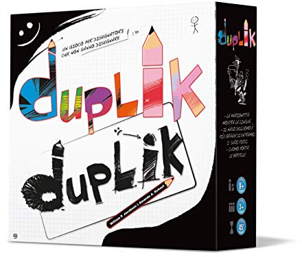 Asmodee Duplik Big Box Gioco di disegno per bambini dagli 8 anni in su, divertente gioco da tavolo e atmosfera familiare per chi non sa disegnare, da 3 a 10 giocatori, 45 minuti, versione italiana