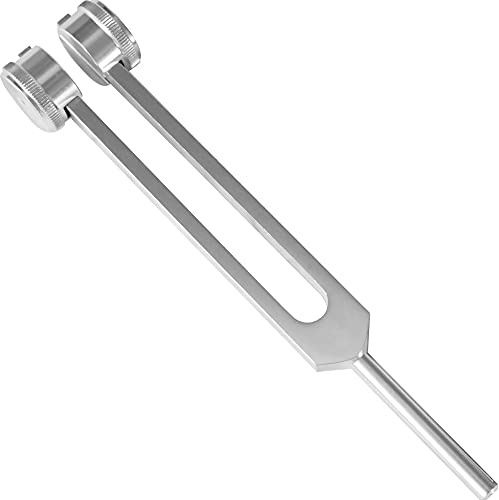 DEXSUR Medizinische Aluminiumlegierung sensorische Stimmgabel-Aktivator für Heilung, Therapie, nicht magnetisch, je eine C 128 Stimmgabel
