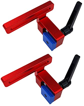 2Pcs T-Rails Guide Rail Stop, Guide Rail Stop for T-Nut T-Tracks, 30mm Mitre Track Stop, Slide Stopper for Woodworking