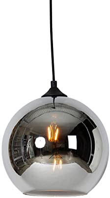 Qazqa - Art Deco Art Deco Hängelampe I Pendellampe I Pendelleuchte schwarz mit Rauchglas - Wallace I Wohnzimmer I Schlafzimmer - Rund - LED geeignet E27