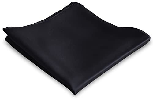 Mr.Van 100% Seide Einstecktuch für Herren, Elegant, Weiß, Weich, 35 * 35 cm, 16,5 Momme Seideneinstecktuch Einfarbig Uni
