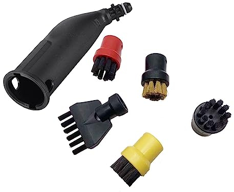 GORMEL 8X Cepillo de Boquilla de Hendidura for Limpiador de Vapor Boquilla de aspersor Cepillo Plano Compatible con KARCHER SC1/SC2/SC3/SC4/SC5 Cepillo Limpiador de Vapor