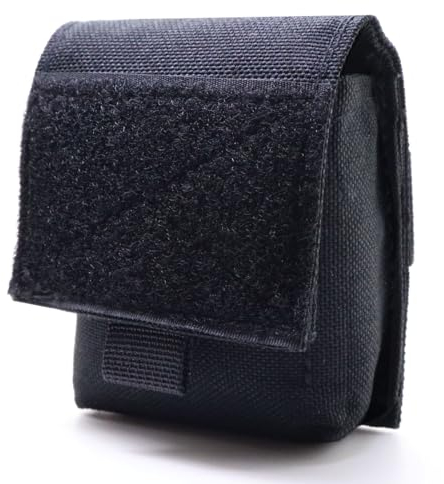 Small MOLLE Pouch Waist Pack Bag EDC Organiser Medic Admin Tool Bag Airsoft Military Army Utility Belt Backpack Vest Pouch Camo MTP (Black)