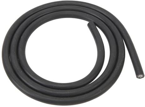 Auto Zündungskabel, 1M Zündkabel 7mm Schwarz Spark Plug Wire, Hochspannungskabel Zündung für Roller Motorrad Rasenmäher Motorsäge Bürstenschneider Ersatzteil (1)