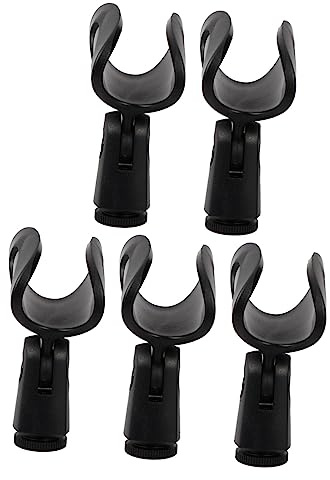 PLAFOPE Mikrofonhalter-clips Passend Aus Hochwertigem Für Mikrofonständer Schwarz