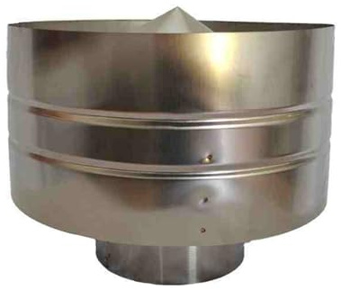 GSATREY Terminale Canna Fumaria Antivento E Antipioggia, Comignolo in Acciaio Inox per Camino, Stufa A Legna, Pellet E Caldaia Biomassa, per Tutti I Combustibili, Varie Misure(8.2cm/3.2in)