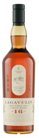 Lagavulin 16 Year Old Islay Single Malt Scotch Whisky | 43% vol | 70cl | Sweet & Salty Whiskey | Aged in Oak Casks | gifts for men