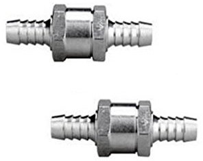 Lot de 2 clapets anti-retour de 8 mm pour conduite de carburant, essence, diesel, eau