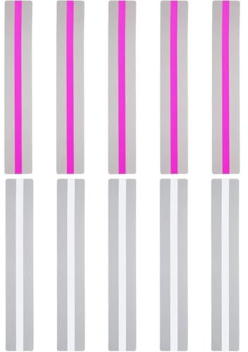 10 Pcs Règle de Lecture pour Dyslexique Marque-page en PVC Bandes de Surbrillance Guide de Lecture Assistant de Enseignant pour Guider les Lecteurs Etudiants à Lire Indépendamment(Rose, transparent)