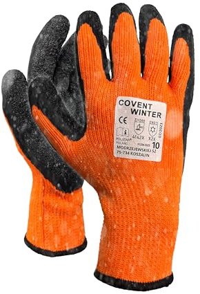 Trevendo isolierte Winterhandschuhe - 12 Paar - Covent Winter - EN511 zertifiziert für Kälteschutz - Sicherheitshandschuhe - Arbeitshandschuhe - kaltes Wetter - flexibel einsetzbar - Größe 10