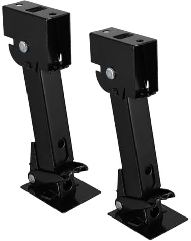 Zerodeko 2pezzi Stabilizzatore Trailer in Acciaio Resistente Supporto Martinetto Fisso Per Rimorchio e Camper Facile Da Usare Con Alta Capacità Di Carico Accessorio Riparazione Per Camper e