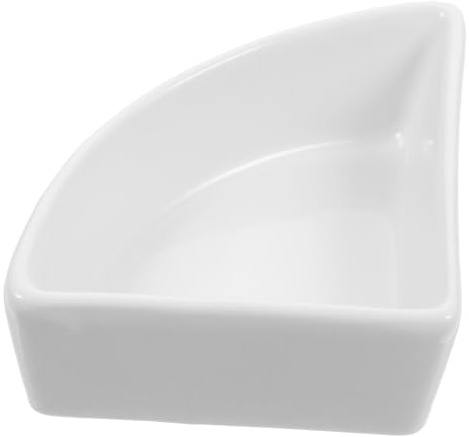 PartyKindom Ceramic Hamster Bowl and Feeding Basin, White Small Pet Water Feeder, Anti-tip and Chew-resistant for Hamsters, Sugar Gliders, and