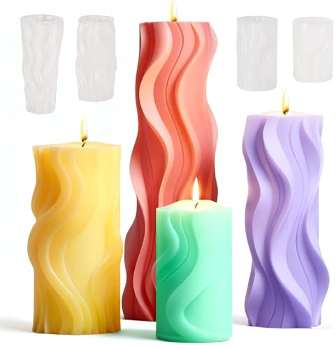 Moldes para Velas,Moldes de Silicona 3d,Molde de Silicona para Velas,3d Moldes Siliconas,Decoración Del Hogar,Manualidades