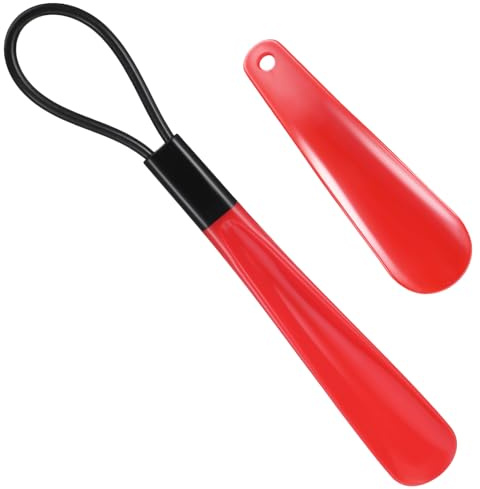 Gsbnjuy 2 Pcs Shoe Horn Long Handle for Seniors Long ShoeHorn Comfort Grip Shoe Horns Shoehorn Travel Shoes Spoon Helper ShoeHorns for Men Women