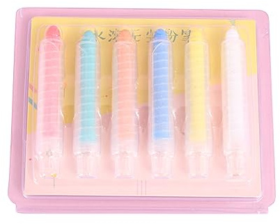 Dcaknri Gesso senza polvere con supporto, non tossico e lavabile, per opere d'arte dei bambini su lavagne e altre superfici, gesso non tossico