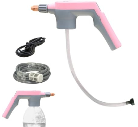 Pulverizador Eléctrico de Agua - Pulverizador de Mano Recargable de 2000 mAh con Boquilla | Nebulizador Eléctrico Portátil | Para Jardín Césped Interior Exterior Garaje Automóvil y Eliminación