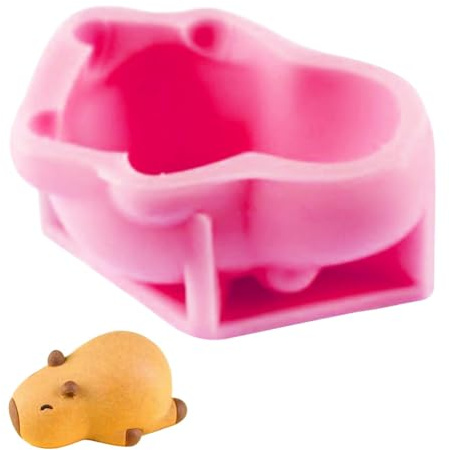 HGSHUO Silikonformen Capybara Backform Mousse Kuchenform Silikon Form Capybara Kuchenbackform Schokoladenformen Dessert Soap Geburtstag Weihnachten