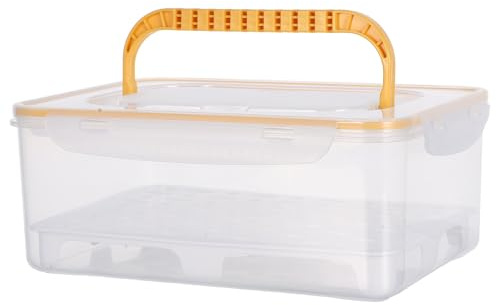 Gadpiparty Caja de almacenamiento de plástico para copas de vino con separadores para vasos y cristalería, con compartimentos organizados y diseño fácil de transportar, para bar y fiestas