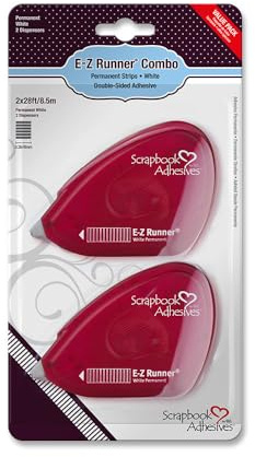Scrapbook Adhesives by 3L 1646 3L Scrapbook Adhesives E-Z Runner Permanent Adhesive Dispenser, 28 Feet, 2-Pack