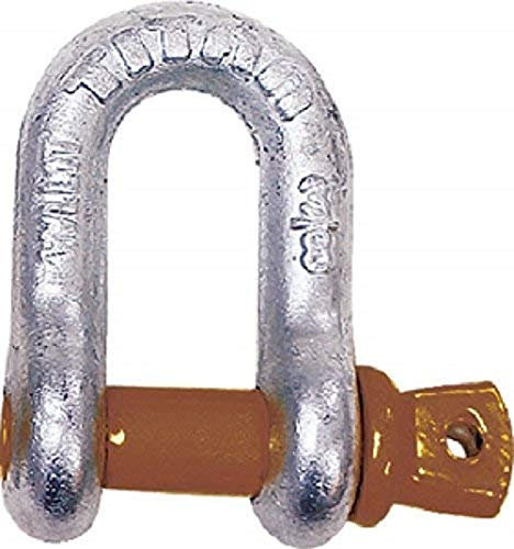Titan 10319068, D Type Anchor Shackle 3/4-Inch Hot Dip Galvanized with Screw Pin, 38080 Ton WLL