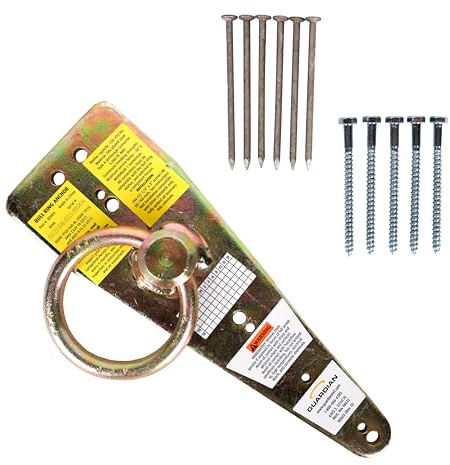 Guardian Fall Protection 00484 Bull Ring Anchor - 2.25 lbs. Zinc Plated Steel, Fall Protection Anchor