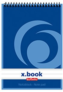 5x Spiral-Notizblock / Schreibblock / DIN A6 / liniert