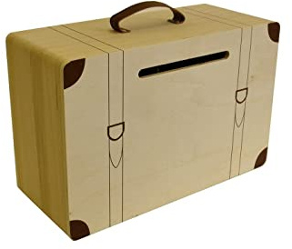 Artemio 14002115 Urne Koffer, Holz, Mehrfarbig, 35 x 15 x 23 cm