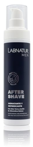 Labnatur After Shave Balm 100 ml mit Aloe Vera und Süßmandelöl Frische und Geschmeidigkeit nach der Rasur spendet Feuchtigkeit und schützt die Haut - natürlich und vegan